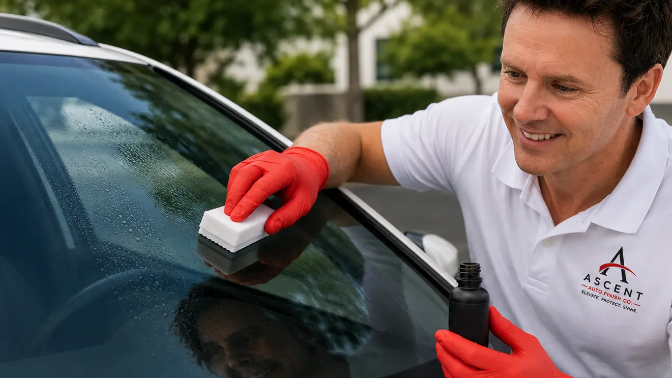 Windshield/Glass Coating enhancement by Ascent Auto Finish Co.