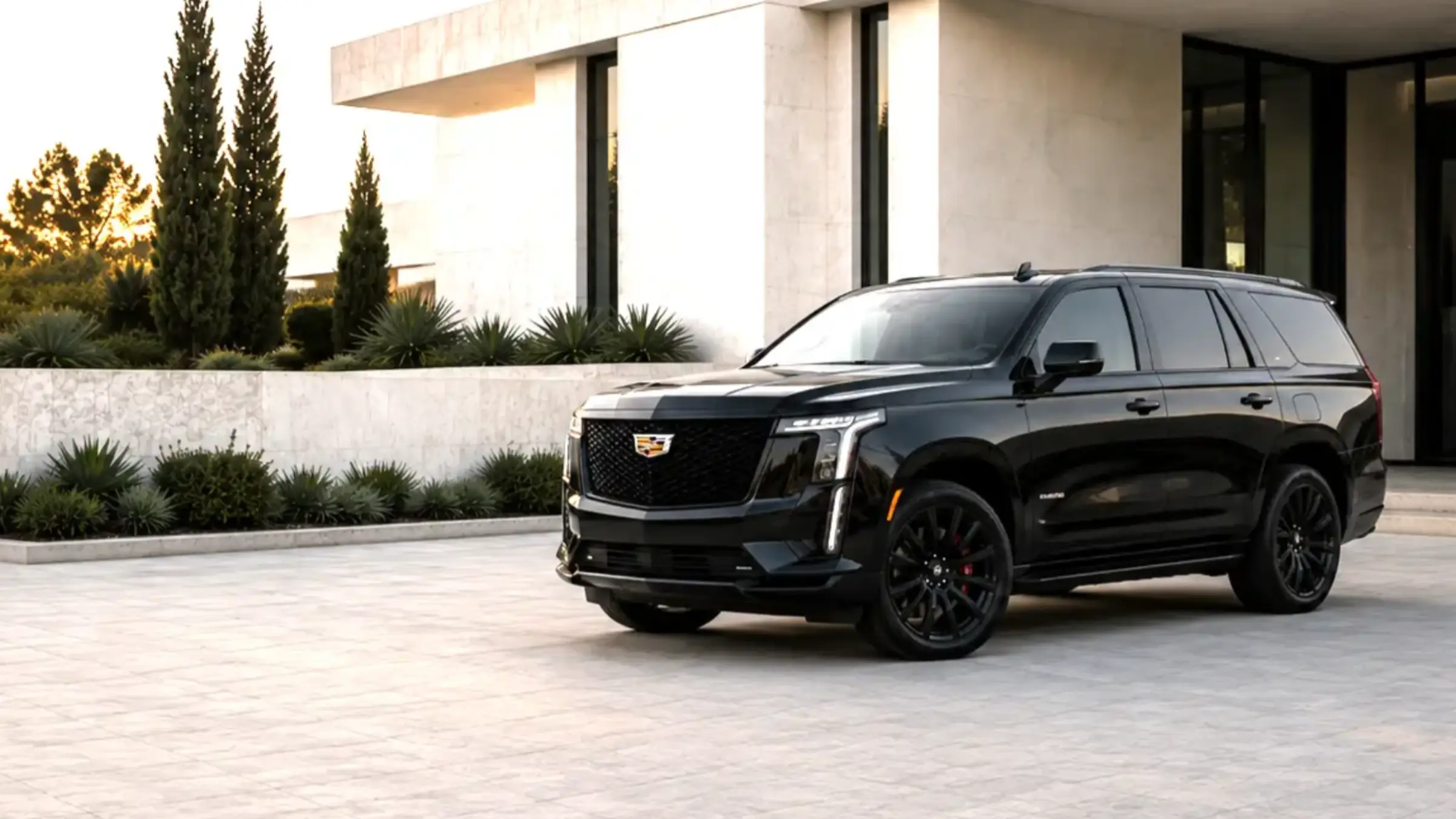 A detailed luxury SUV at a Carrollton-area residence