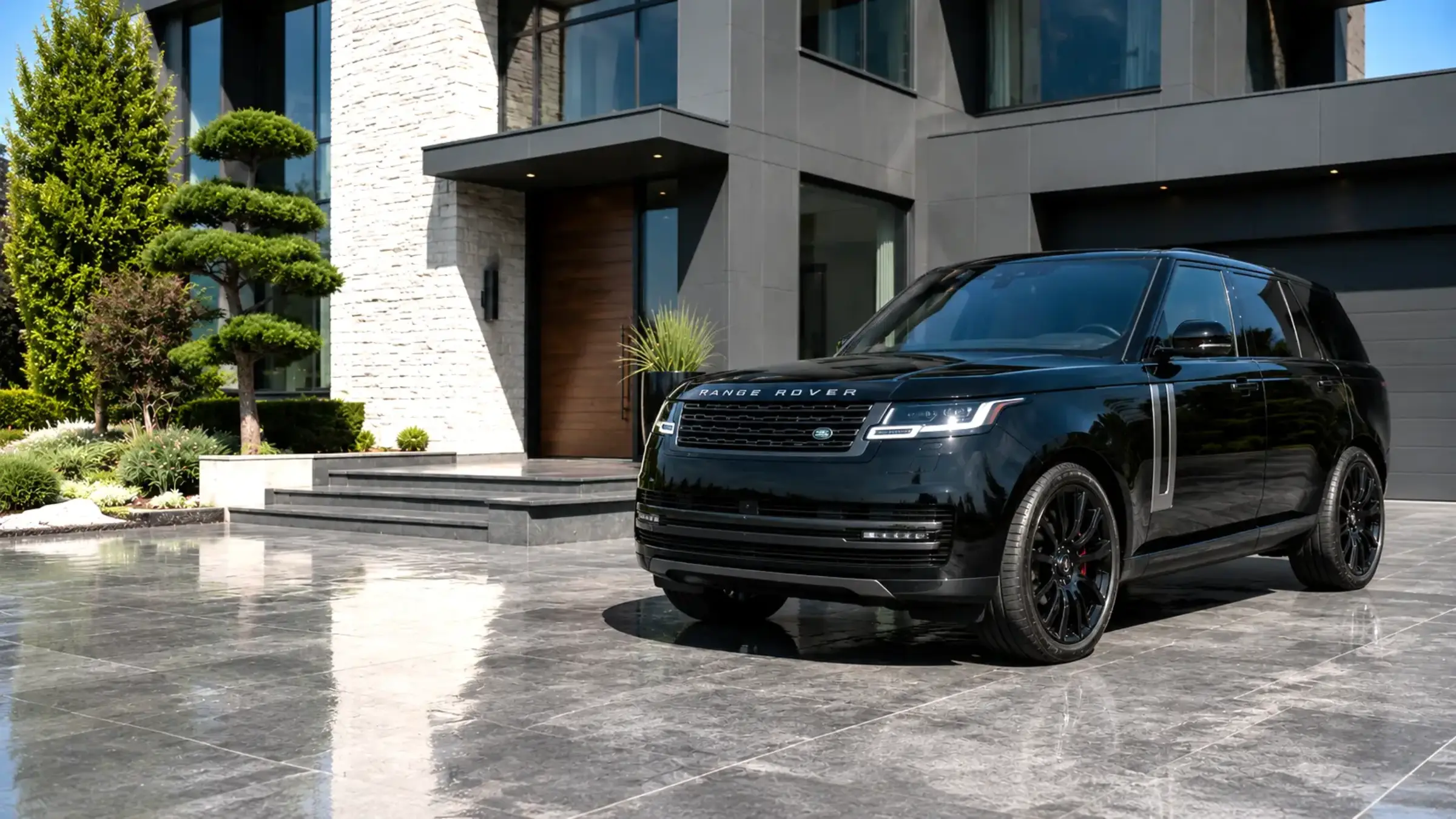 Land Rover Range Rover prepared for professional vehicle care