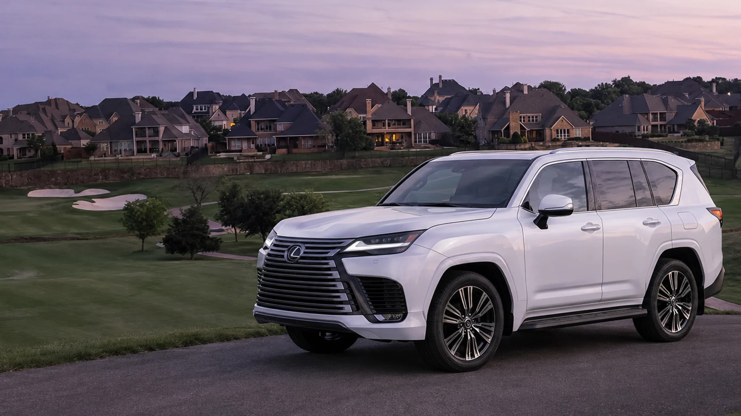 A detailed luxury SUV at a Castle Hills residence